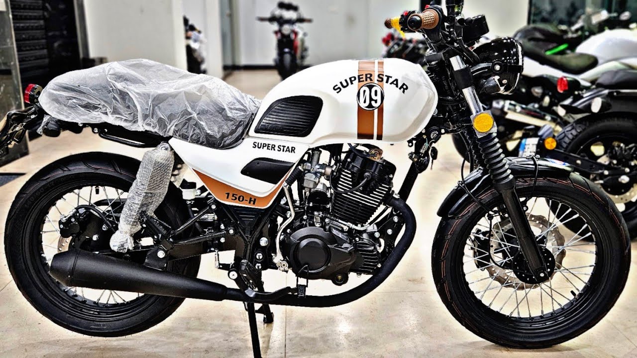 SUPER STAR FALCON 150 NEW MODEL 2024 WHITE COLOR TOP SPEED FUEL AVERAGE HORSE POWER TORQUE PK BIKES