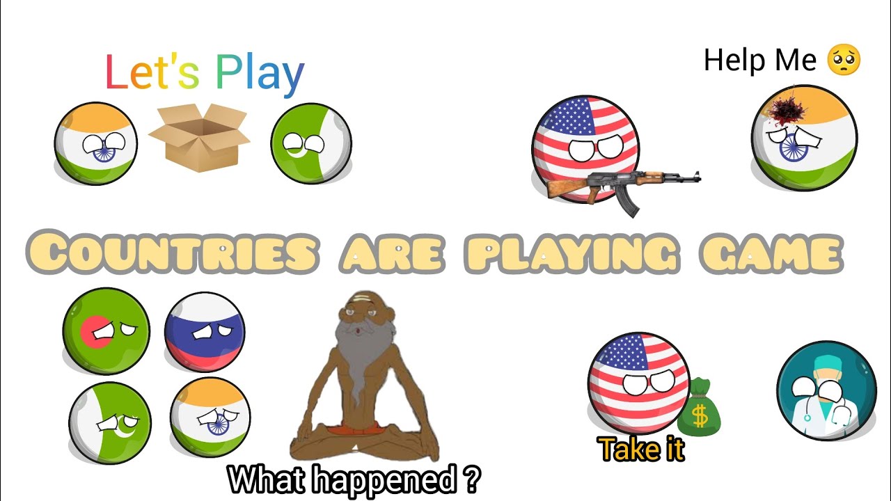 Countries are playing game Full story | All episodes | Country balls | Animation
