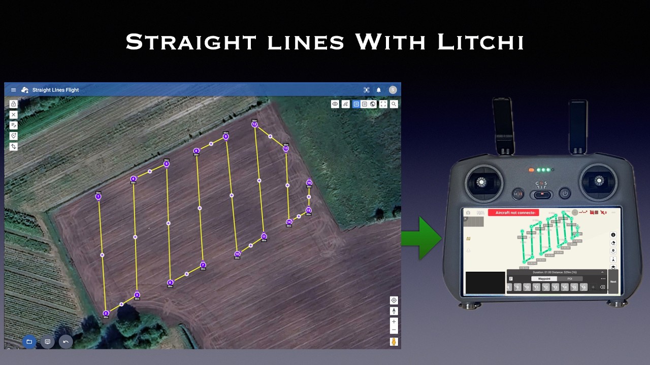 Litchi вернулся! Наконец-то, прямые миссии по точкам маршрута DJI для DJI Air 3S, DJI Mini 5 Pro ...