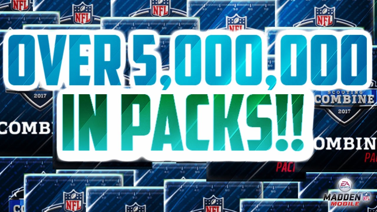 INSANE 5 MILLION COIN+ MADDEN MOBILE PACK OPENING!! UNREAL FAN FAVORITE, ALL-PRO, AND COMBINE PULLS!