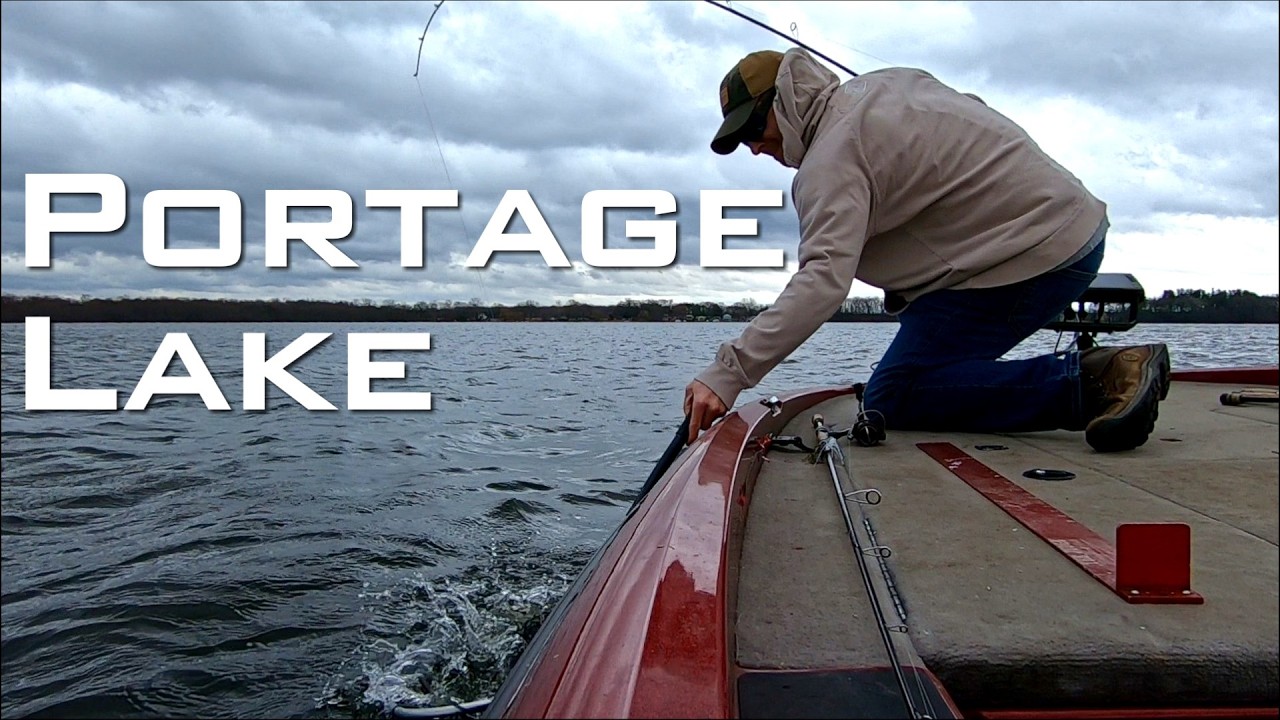 Ice Out Fishing on Portage Lake