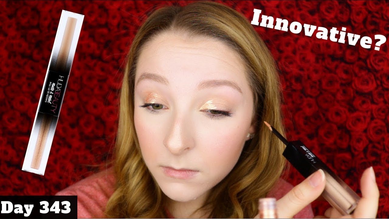 Huda Beauty Matte & Metal Melted Double Ended Eyeshadows Review | Day 343 of New Makeup