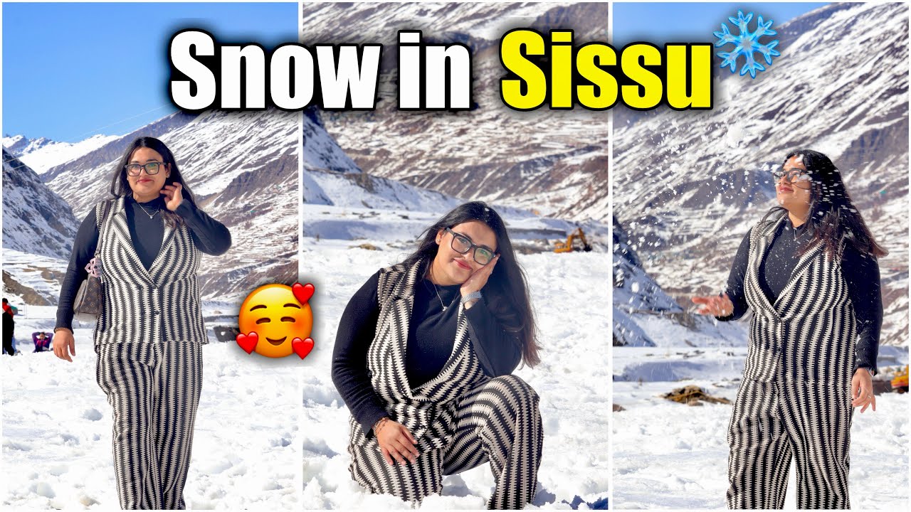Experiencing Snow in Sissu ❄️ Crossing Atal Tunnel to a Winter Paradise | Family Travel Vlog