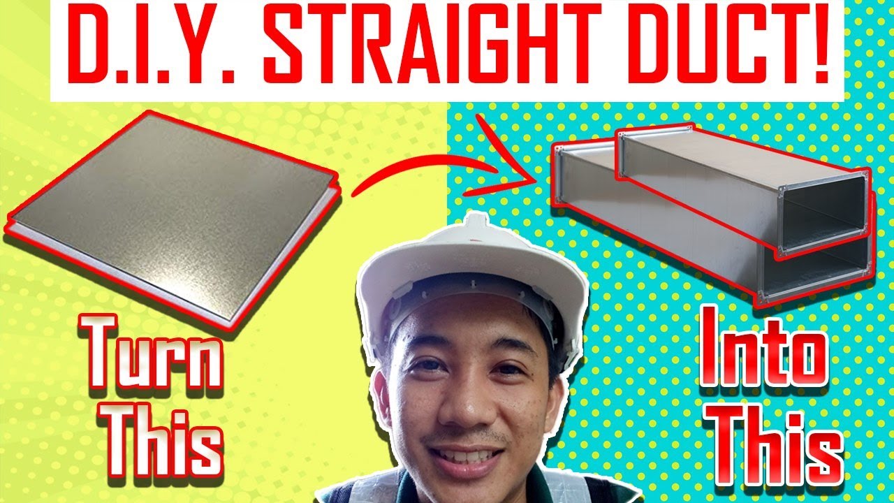DIY How to Lay out and Fabricate A Straight Duct Without Bender and Lock Former Machine?