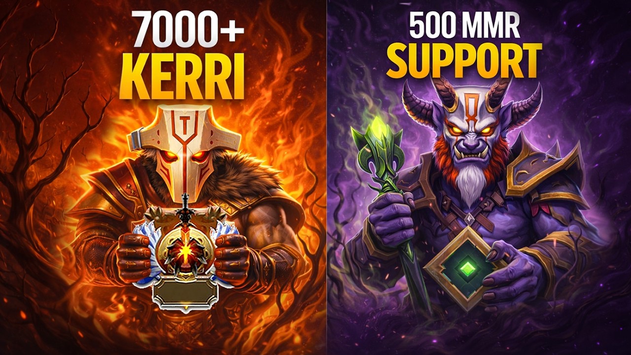 ⚡7K+ MMR Carry Rekrut Support bilan yuta oladimi?