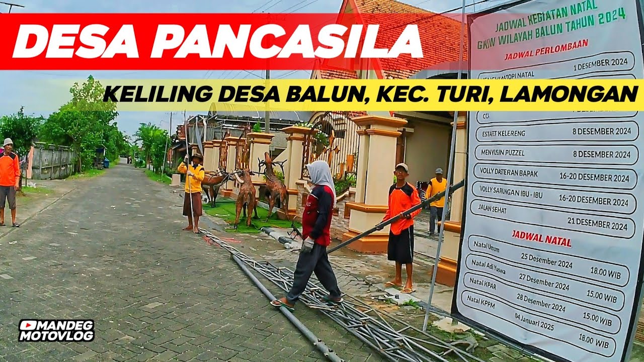 Islam, Kristen, Hindu Hidup Rukun di Desa Balun Kecamatan Turi Lamongan
