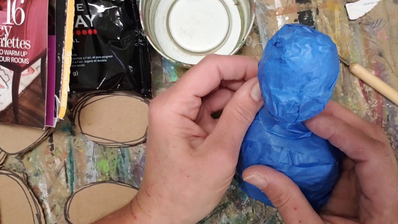 paperclay art doll armature part 1