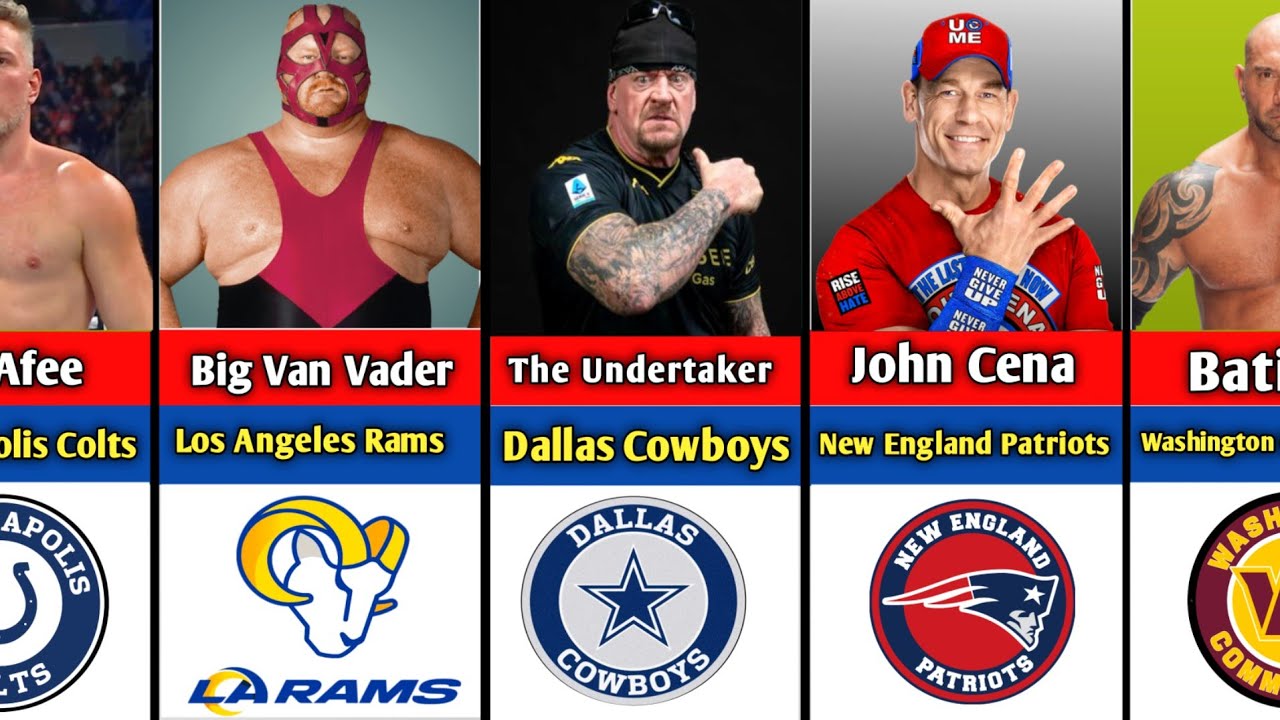 WWE Superstars & Their Favorite NFL Teams