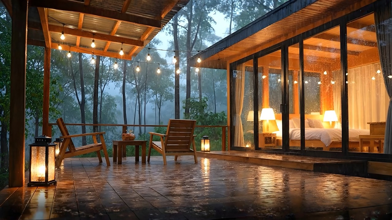 Rain Sounds For Sleeping - 99% Instantly Fall Asleep With Rain And Thunder Sound At Night, ASMR #3.