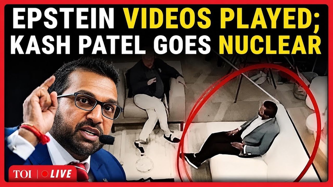 Kash Patel's Epstein Video Played In Congressional Hearing; Watch His Outburst | Trump News Today
