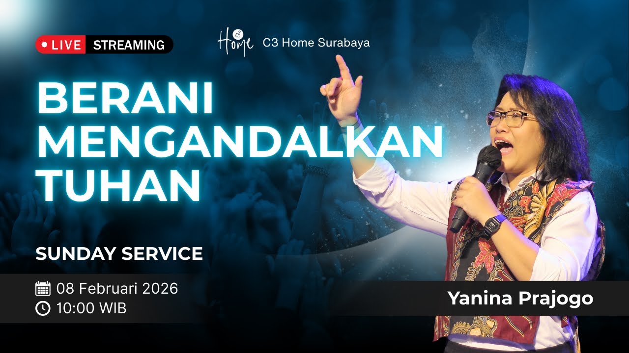 🔴LIVE | Berani Mengandalkan Tuhan | 08 Februari 2026 | IR1 | Yanina Prajogo | Sunday Service