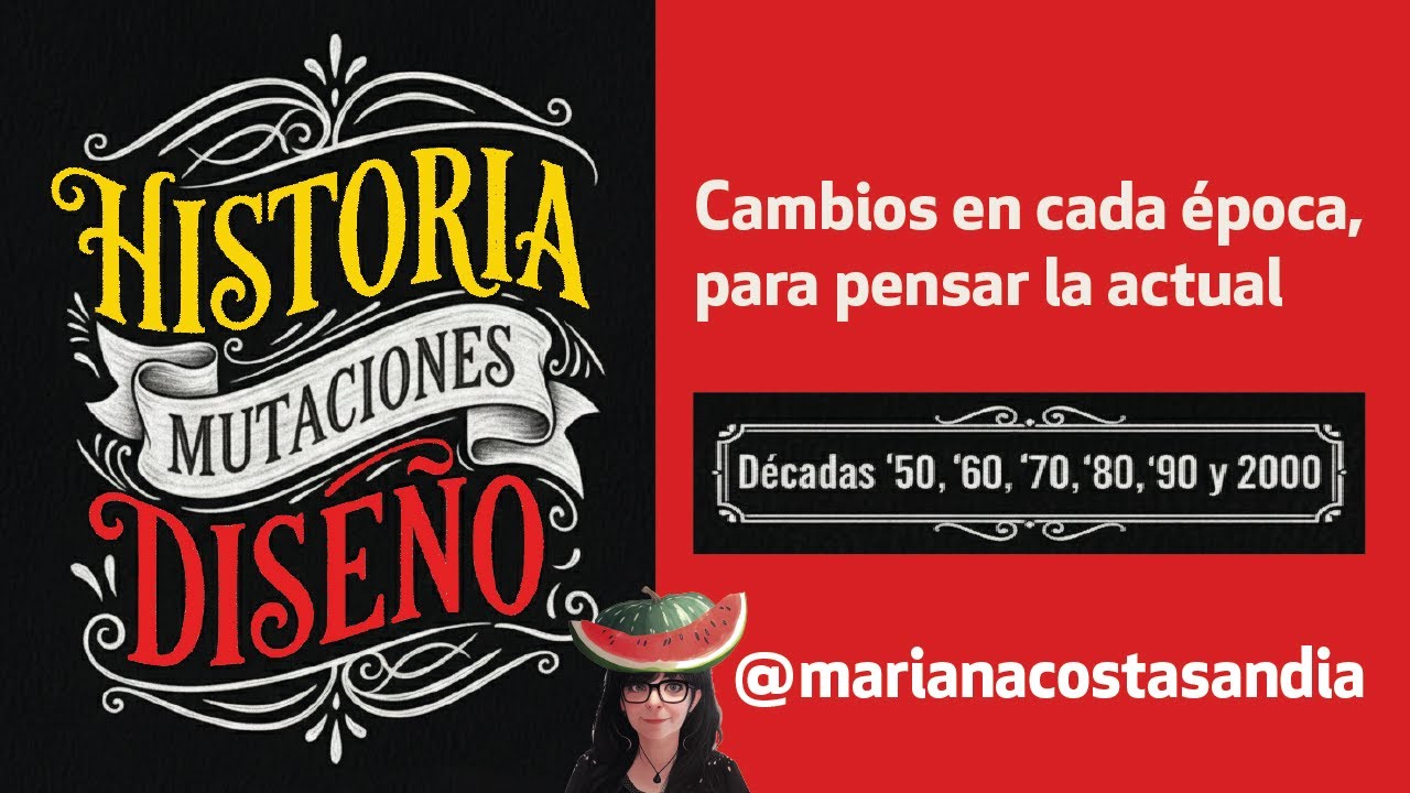 Esto es lo que pasó con el DISEÑO en 6 décadas🍉