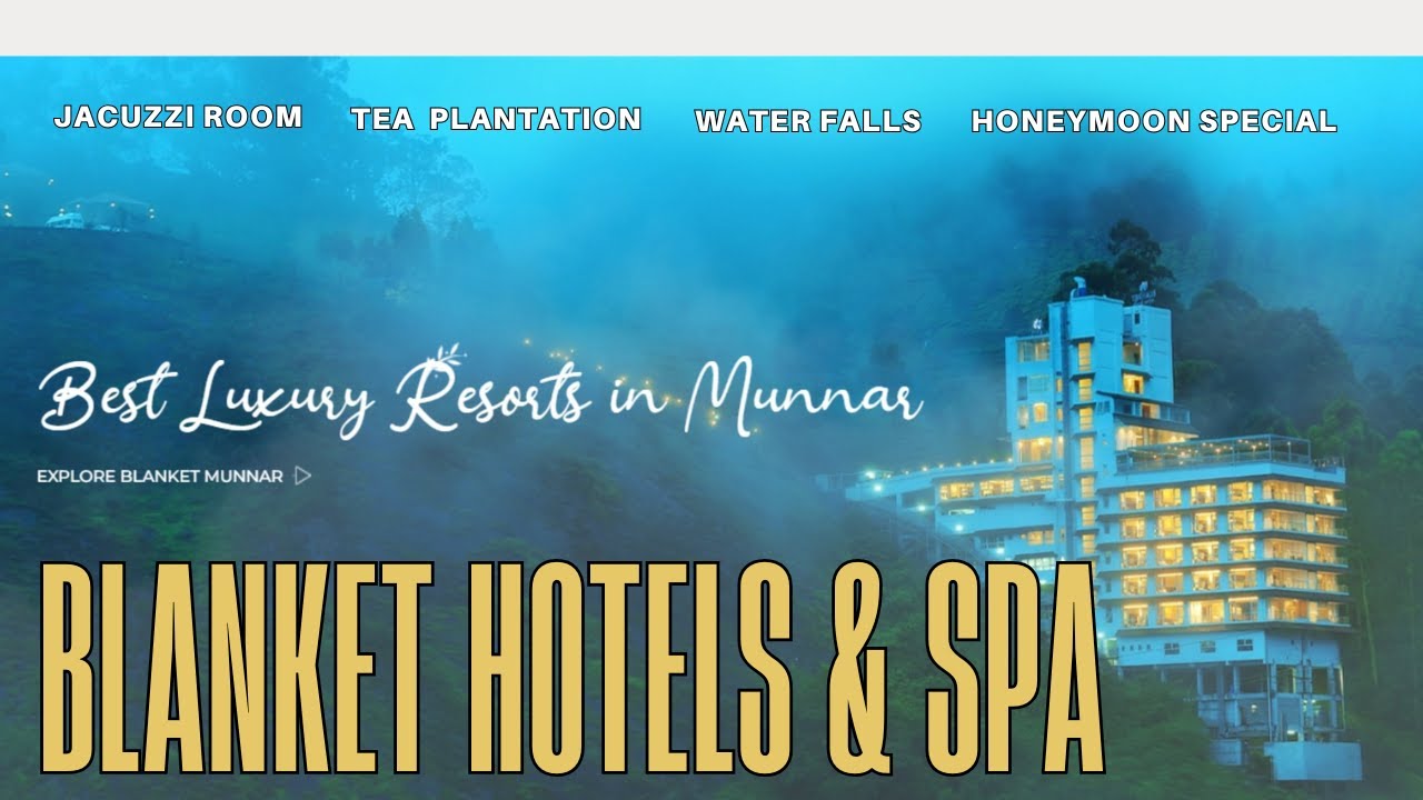 Blanket Hotel & Spa Munnar | Best Luxury 5 star Hotel in Munnar | Jacuzzi Room with Waterfall view