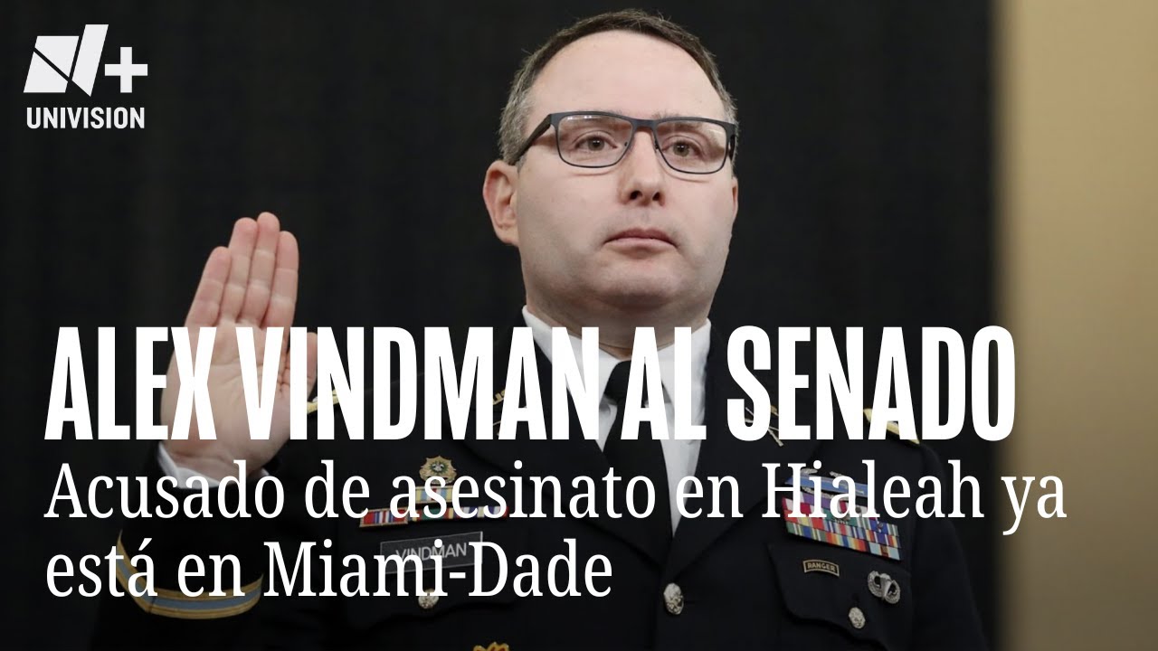Alex Vindman, testigo clave en primer impeachment contra Trump, se lanza al Senado por Florida