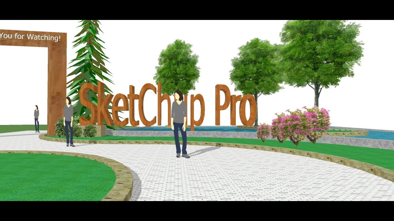 Sketchup Pro, Design Landscape part 3