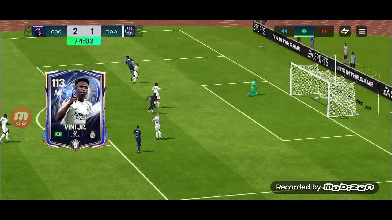 Je joue à FC mobile