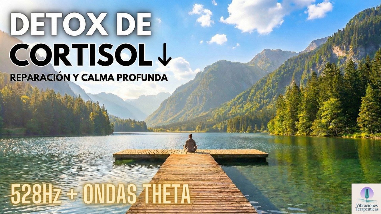 DETOX DE CORTISOL Vol. 2: Baja la Ansiedad y Repara tu Sistema Nervioso 🌿 528Hz + Ondas Theta