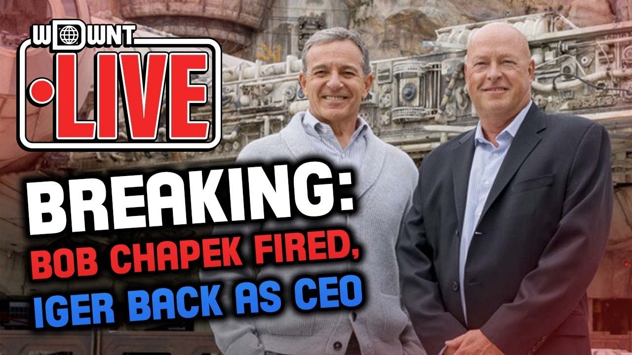 LIVE BREAKING: Bob Chapek Fired, Iger Back as CEO