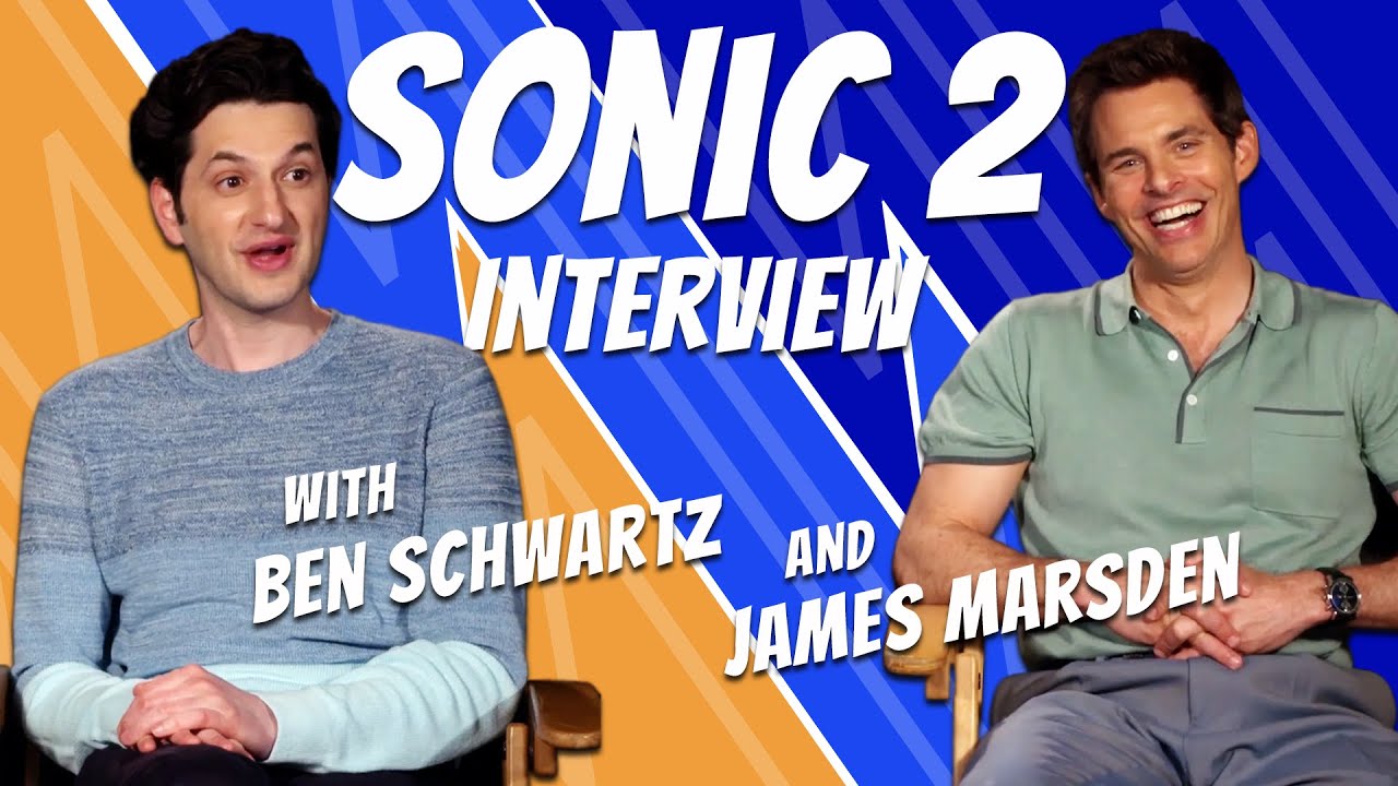 Ben Schwartz & James Marsden Chat Jean-Ralphio Memes, Sonic Voice Notes & Reminding People Of X-Men!