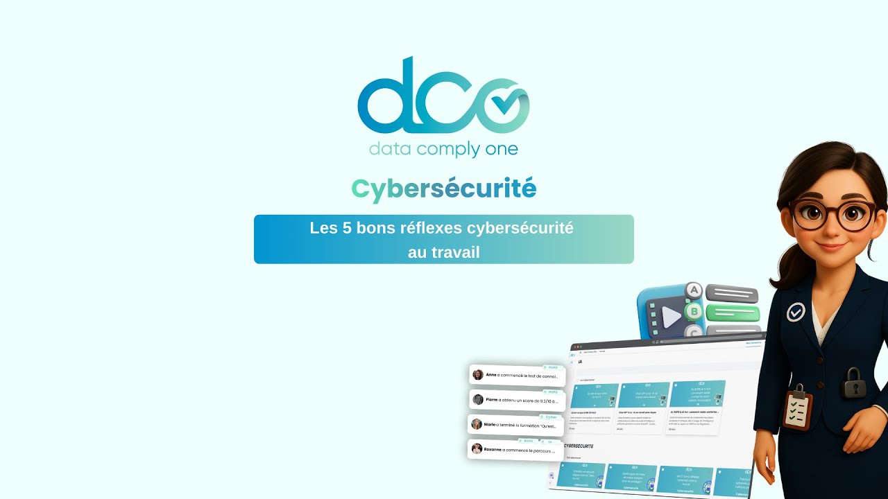 Les 5 bons reflexes cybersécurité au travail (Formation Cybersécurité - Extrait Parcours 3)