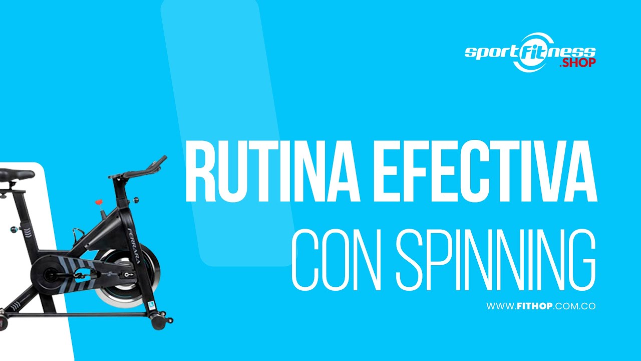 Rutina efectiva con bicicleta spinning