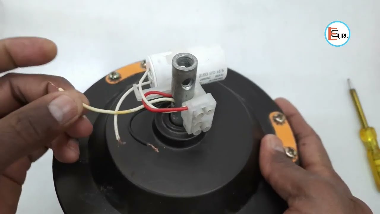 fan connection|ceiling fan capacitor connection|ceiling fan starting running common wire connection