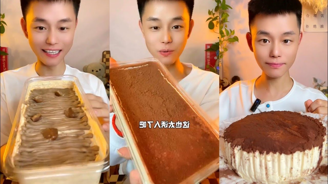 ASMR Creamy Cake Dessert🥧🎂TIRAMISU MUKBANG SOUNDS 크림 케이크#cake#cream#mukbang#food#sweettastic#asmr#fy