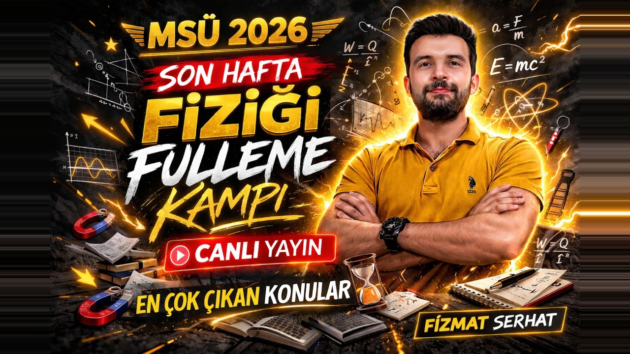 🔴 CANLI YAYIN | MSÜ 2026 | SON HAFTA FİZİĞİ FULLEME KAMPI 1️⃣ | EN ÇOK ÇIKAN KONULAR | +PDF #msü2026