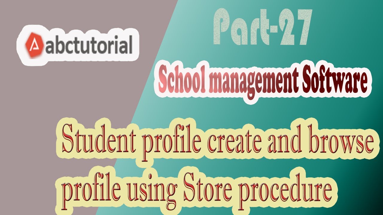 SMS-27: Student profile create and browse profile using Store procedure AngularJS Jquery ASP.NET