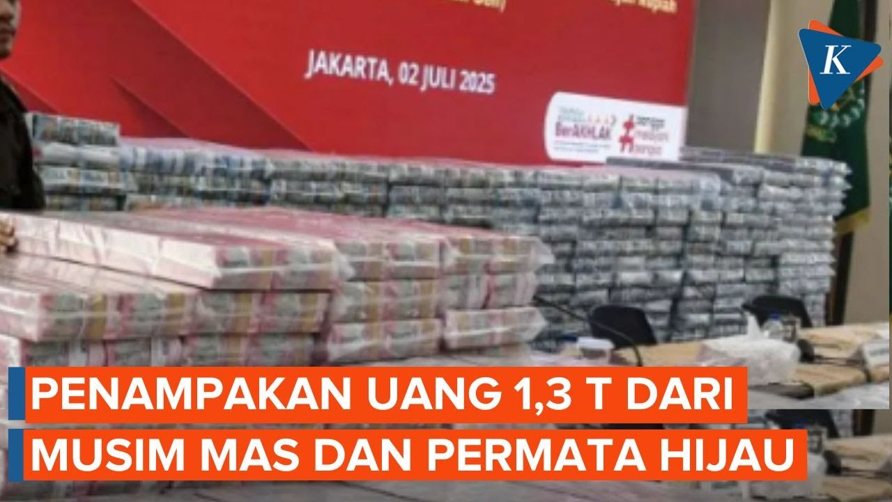 Menumpuk! Segini Banyaknya Uang Sitaan Rp 1,3 Triliun dari Musim Mas dan Permata Hijau