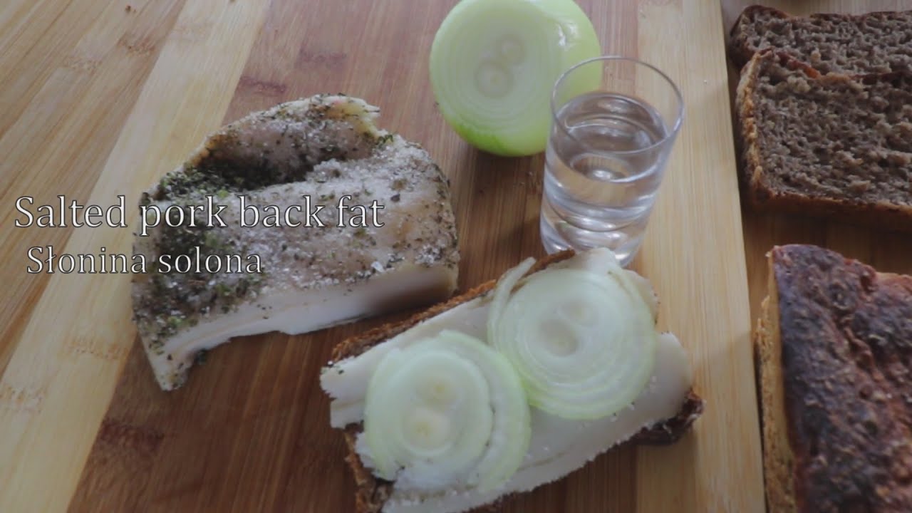 Salted pork back fat II Słonina solona - #SłoninaSolona - SauteSzkołaGotowania