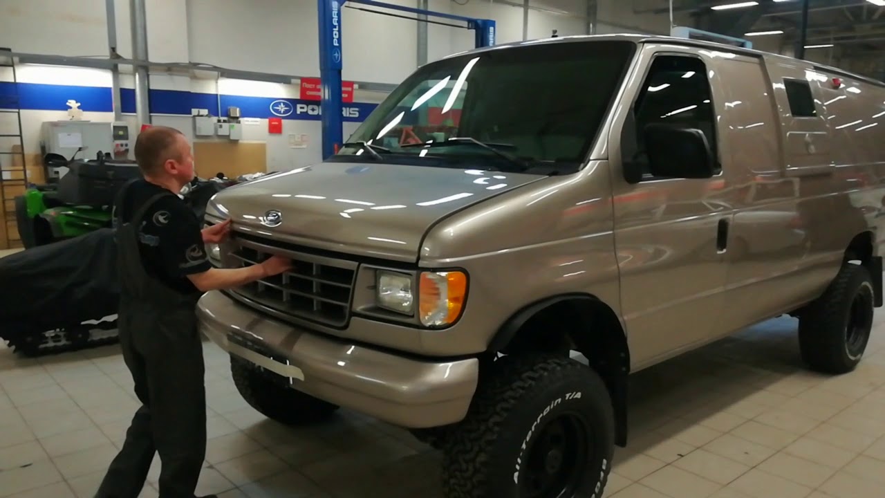 Ford E350 4x4 1994 7.3 IDI E4OD  review  обзор