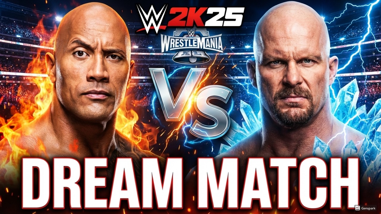 ROCK STUNS STONE COLD STEVE AUSTIN 🔥 THE ULTIMATE DREAM MATCH! ⚡