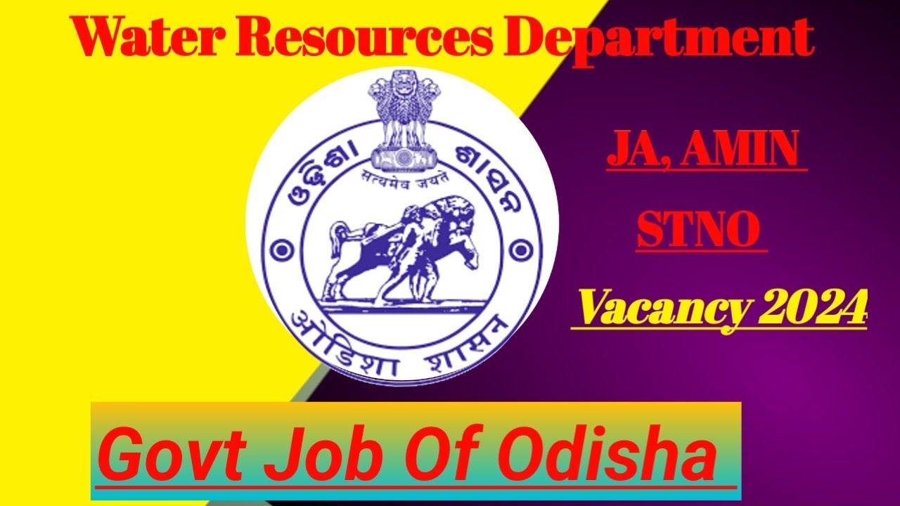 Junior Assistant,Stno, AMIN New Vacancy Comming Soon//Water Resources Department//