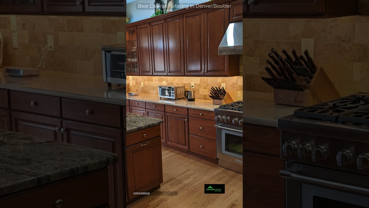 This Cherry Wood Kitchen Will Make You Want to Reface Your Denver, CO Cabinets NOW! #refacing