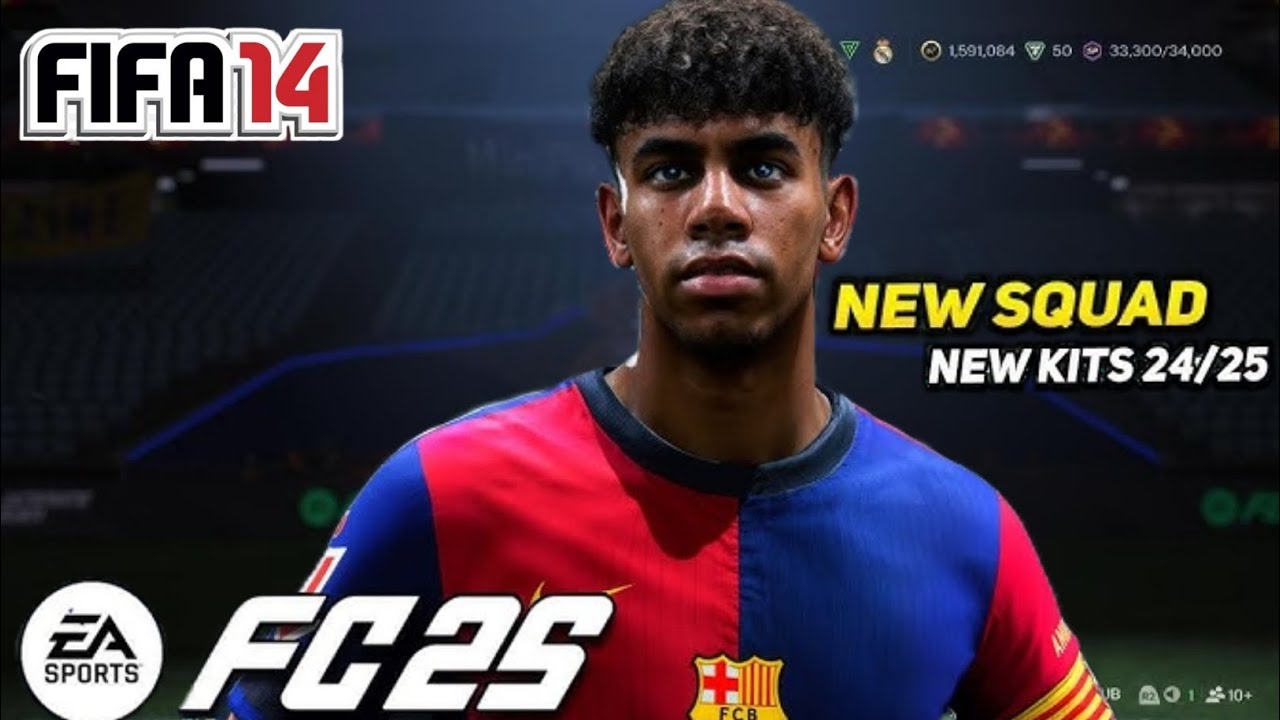 FIFA 14 PATCH FC 25 | ALL IN ONE FC25 | new Faces, Squads, Commentary Update 2025