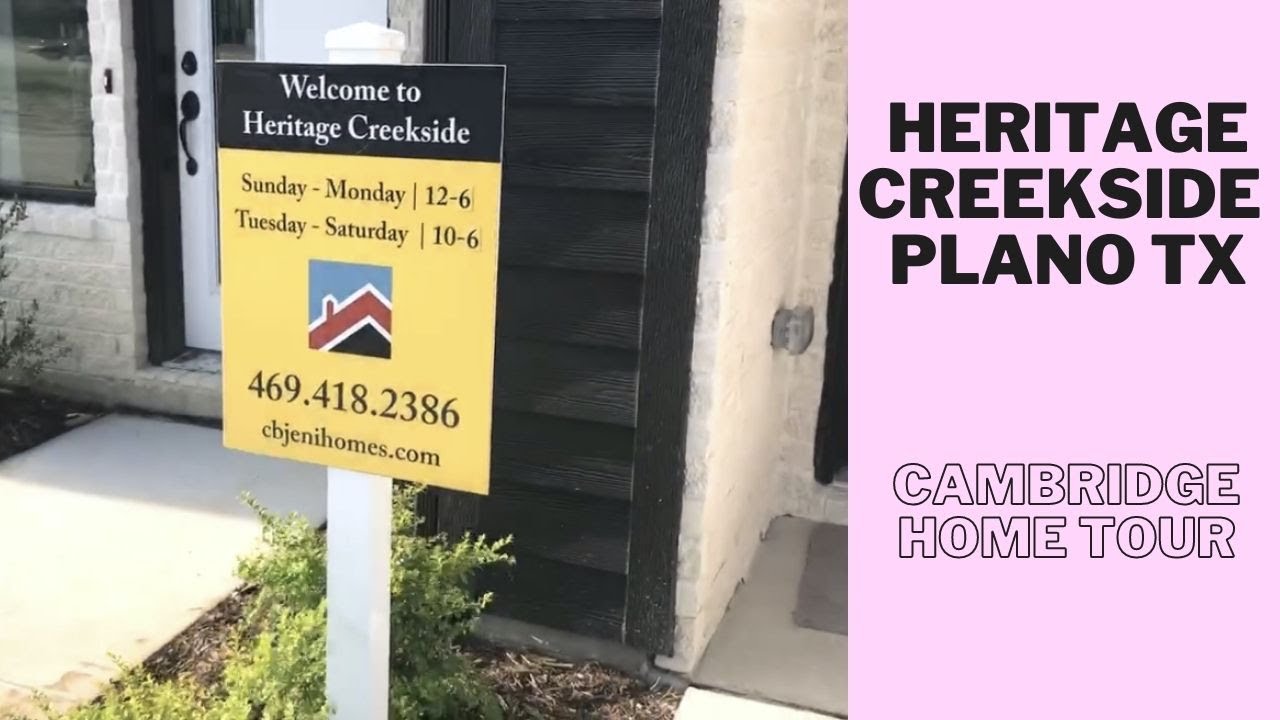 Heritage Creekside Cambridge Home Tour, Plano TX