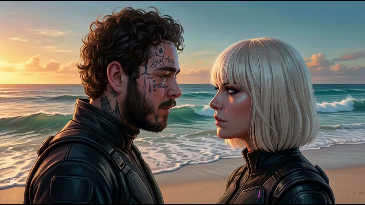 Post Malone ft Sia - if love was a crime (Official lyrics video)