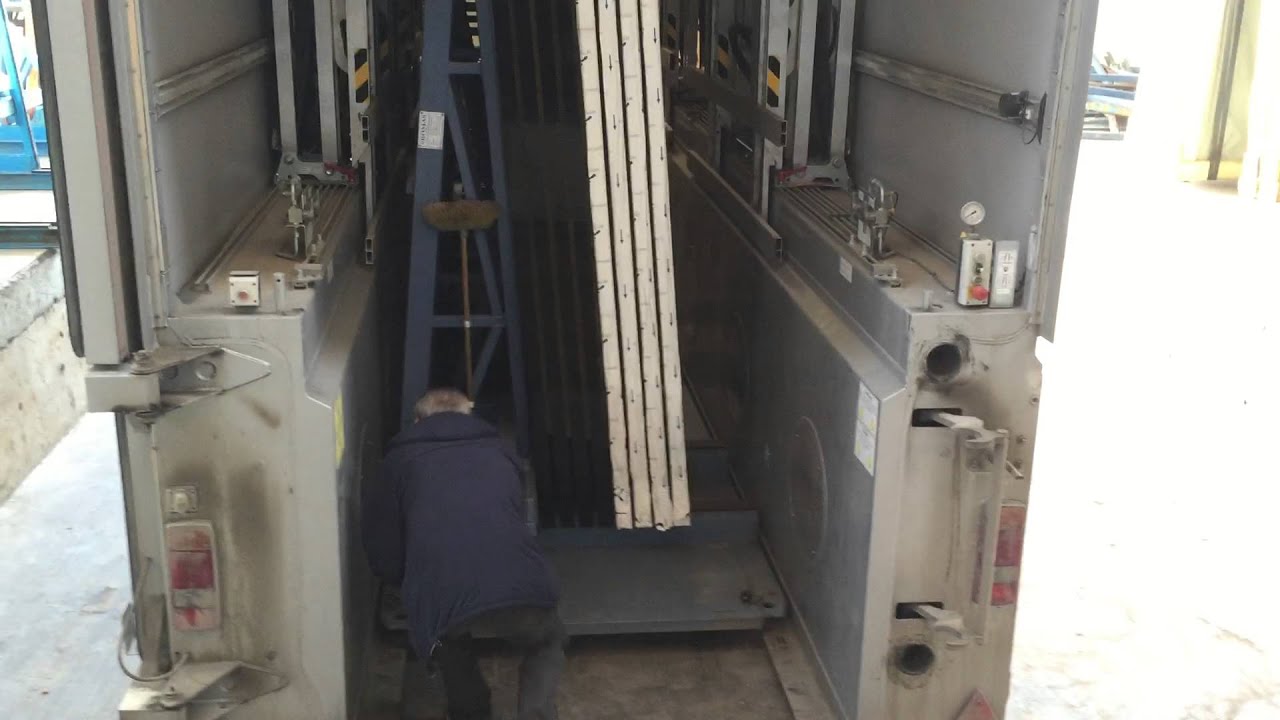 How to unload jumbo glass from Inloader - Antglass