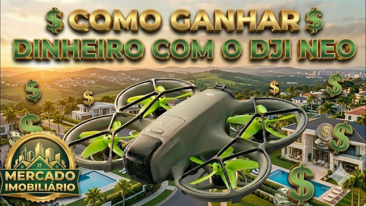 Como Ganhar Dinheiro no MERCADO IMOBILIÁRIO com um Drone Básico (DJI Neo) 🏠💸