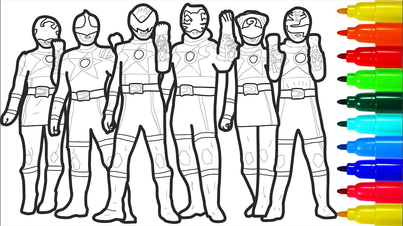 Power Rangers Space Squadron Coloring Pages
