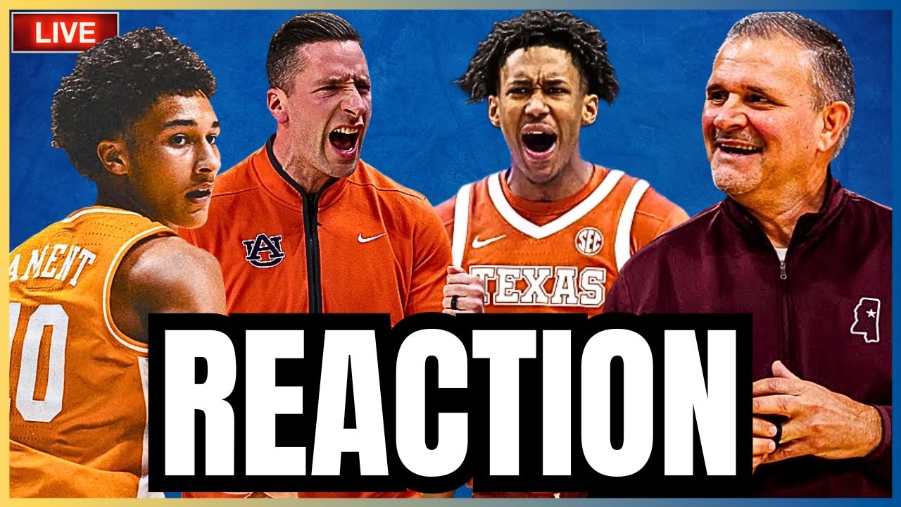 SEC Basketball Reaction: Auburn RALLIES Against Texas, Tennessee Defeats Georgia, More
