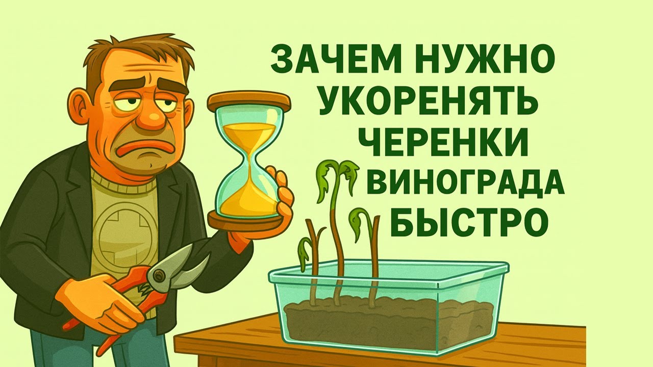 🍇 Не допускай ЭТИ ОШИБКИ при укоренении черенков винограда. Почему нужно укоренить черенки быстро!