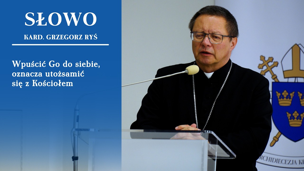 Kard. Grzegorz Ryś przed otwarciem synodu: Wpuścić Go do siebie oznacza utożsamić się z Kościołem