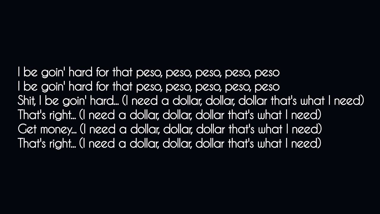 Machine Gun Kelly - Peso (Lyrics) Feat. Meek Mill & Pusha T