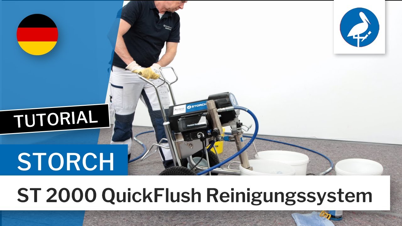 STOCRH Airless ST 2000: QuickFlush Reinigungssystem [DE]
