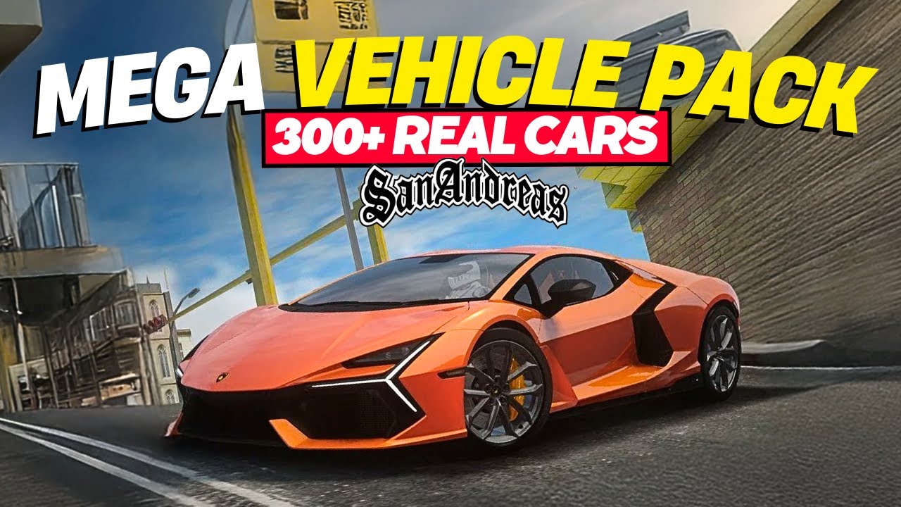 How To Install 300+ Real Life Mega Vehicles Pack in GTA San Andreas (Installation) For Low End PC!