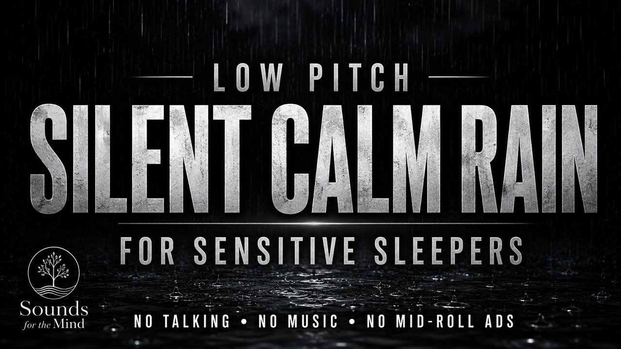 🌧️ Silent Rain, No Ads &ndash; Your Path to Deep Sleep | 24/7 Live Black Screen Rain Sound 💤🌙