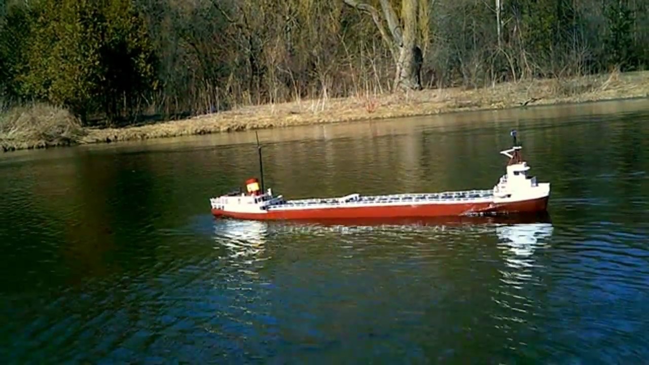 Large 5 ft RC Edmund Fitzgerald - Great Lakes Freighter 100% Scratch Build