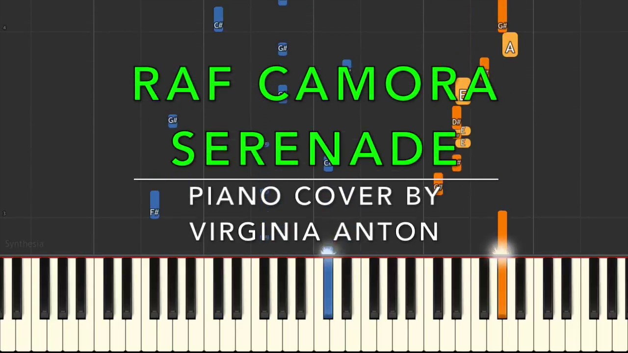 RAF CAMORA SERENADE  Piano Tutorial Instrumental Cover